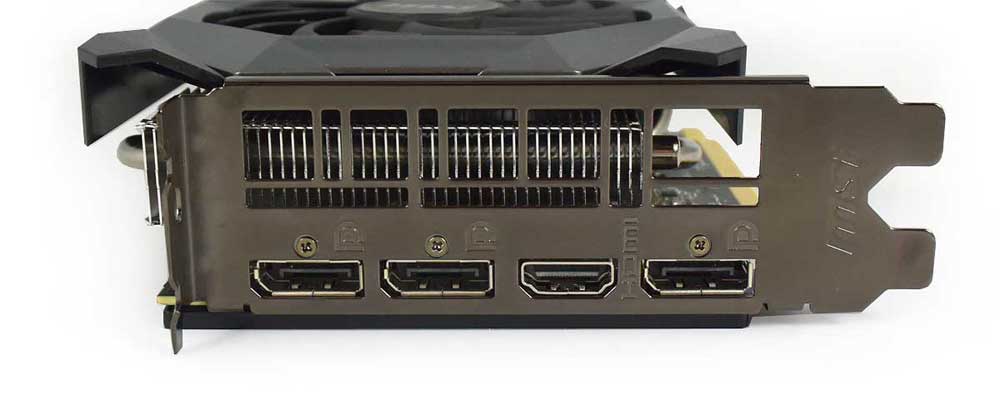 Pro zvětšení klikni MSI RX 5600 XT MECH OC 6G obrazové výstupy